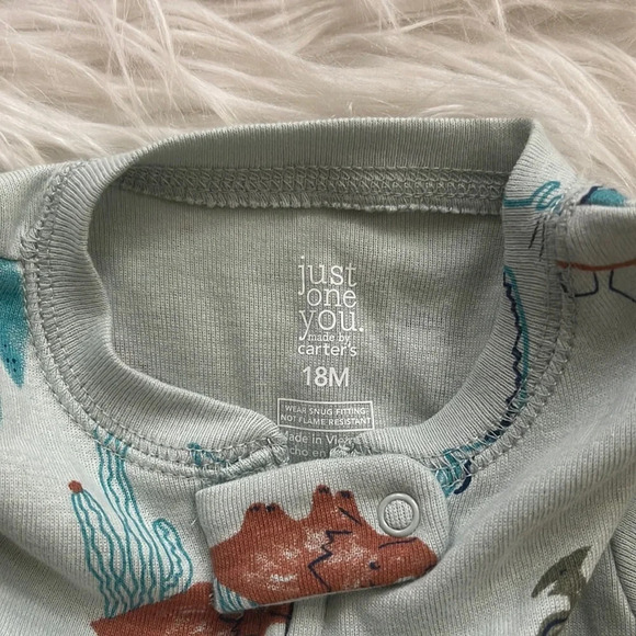 New!! Baby Dino 🦕 feetless onsie 18 months - Picture 3 of 3